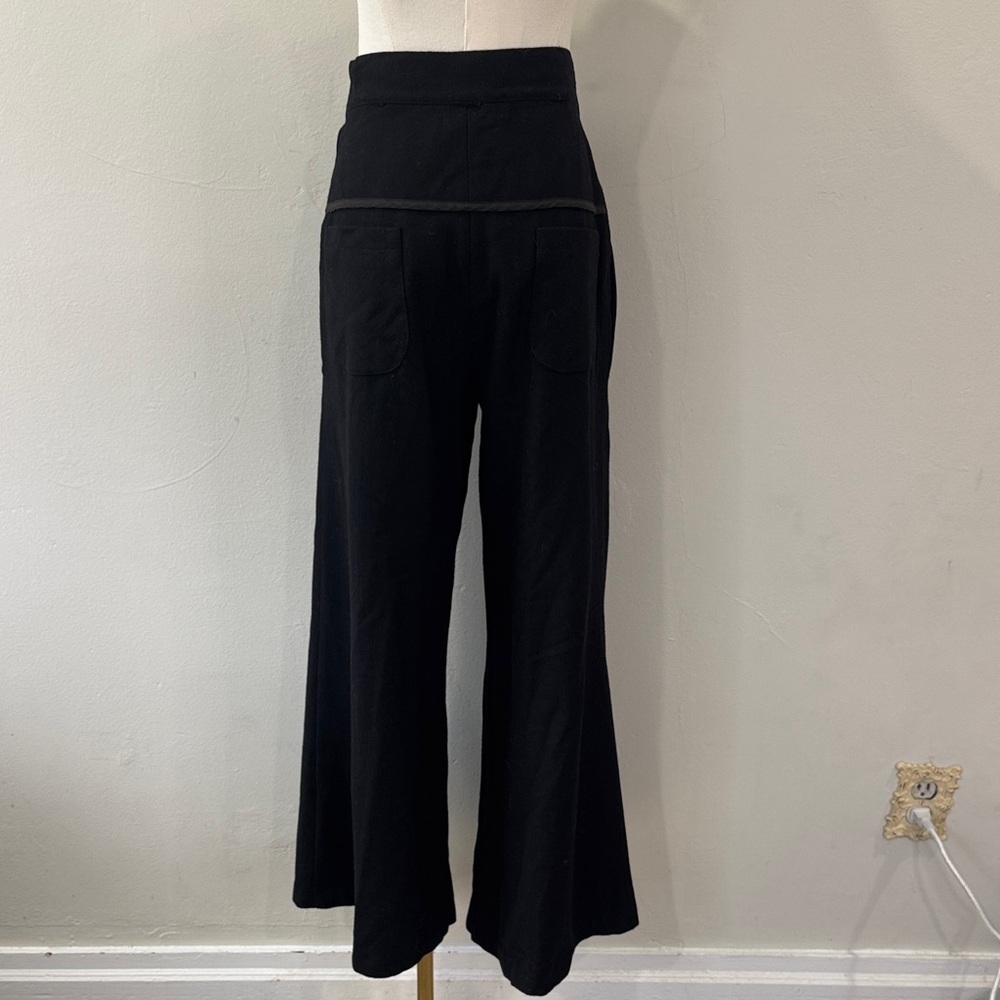 Vintage Clara Collins Paris Wool Wide Leg Pleated Pants | Y2K Paris Fashion - Picture 4 of 10